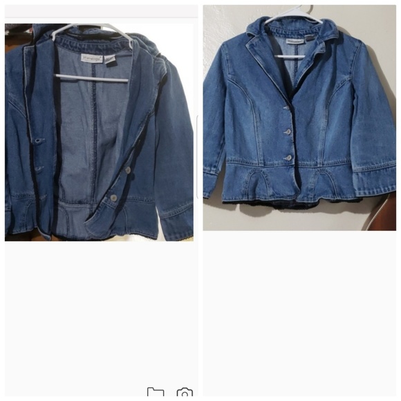 JEANOLOGY JEAN WOMEN'S BLUE JACKET SIZE4. - Picture 6 of 8